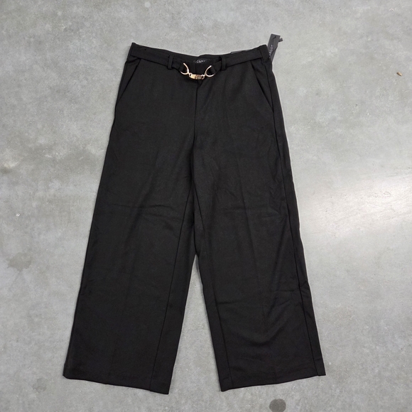 Meg & Margot Pants - NWT Meg & Margot Elegant Black Wide-Leg Pants